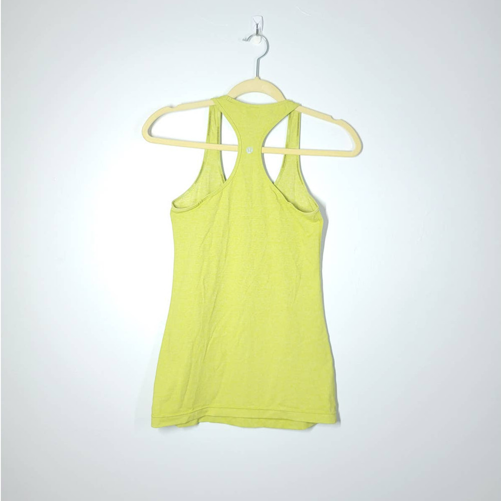 Lululemon Tank Top Cool Racerback Heathered Tree Frog Fitness Workout Yoga